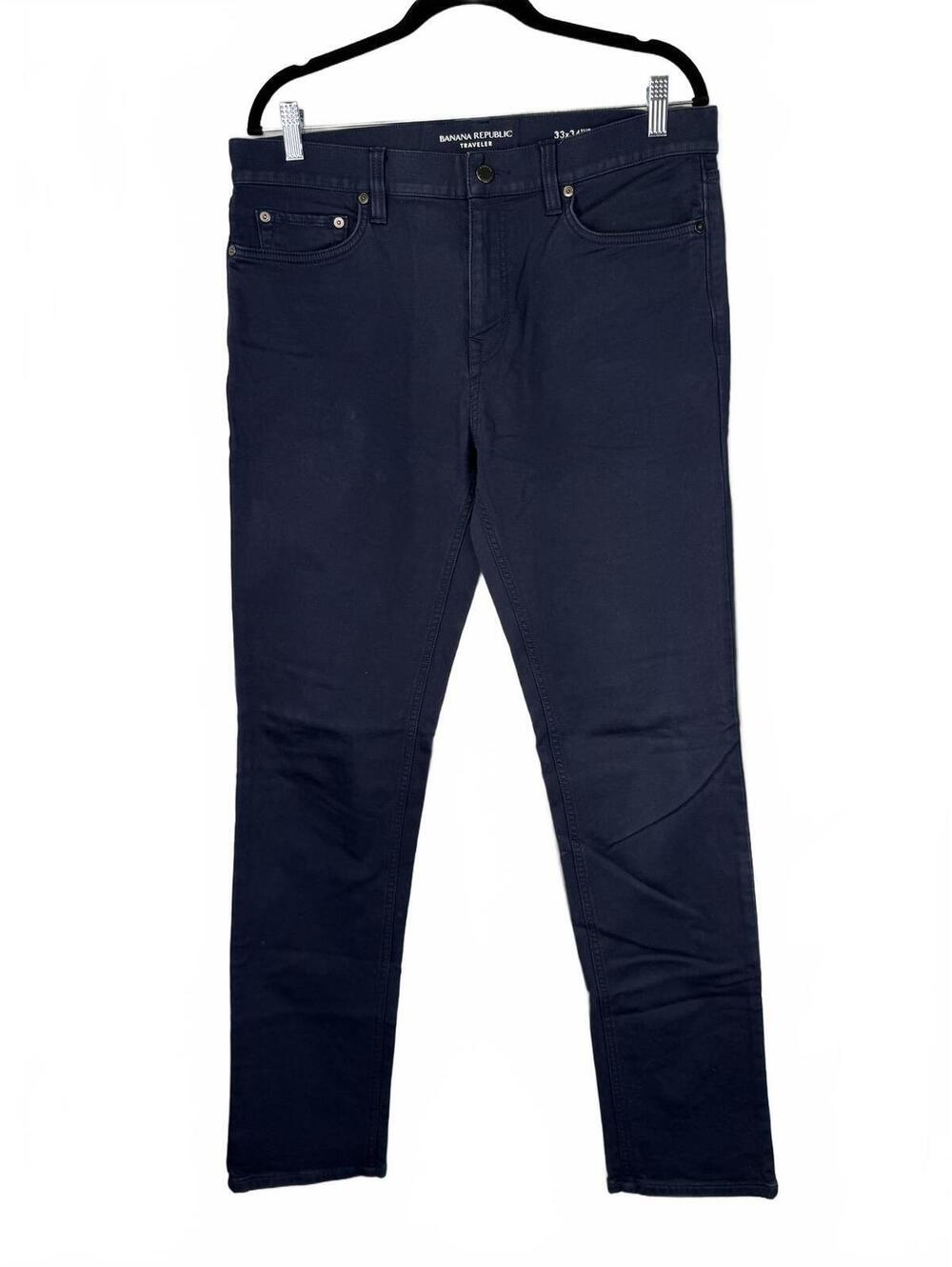 Banana Republic Traveler Slim Fit Navy Jeans 33x34